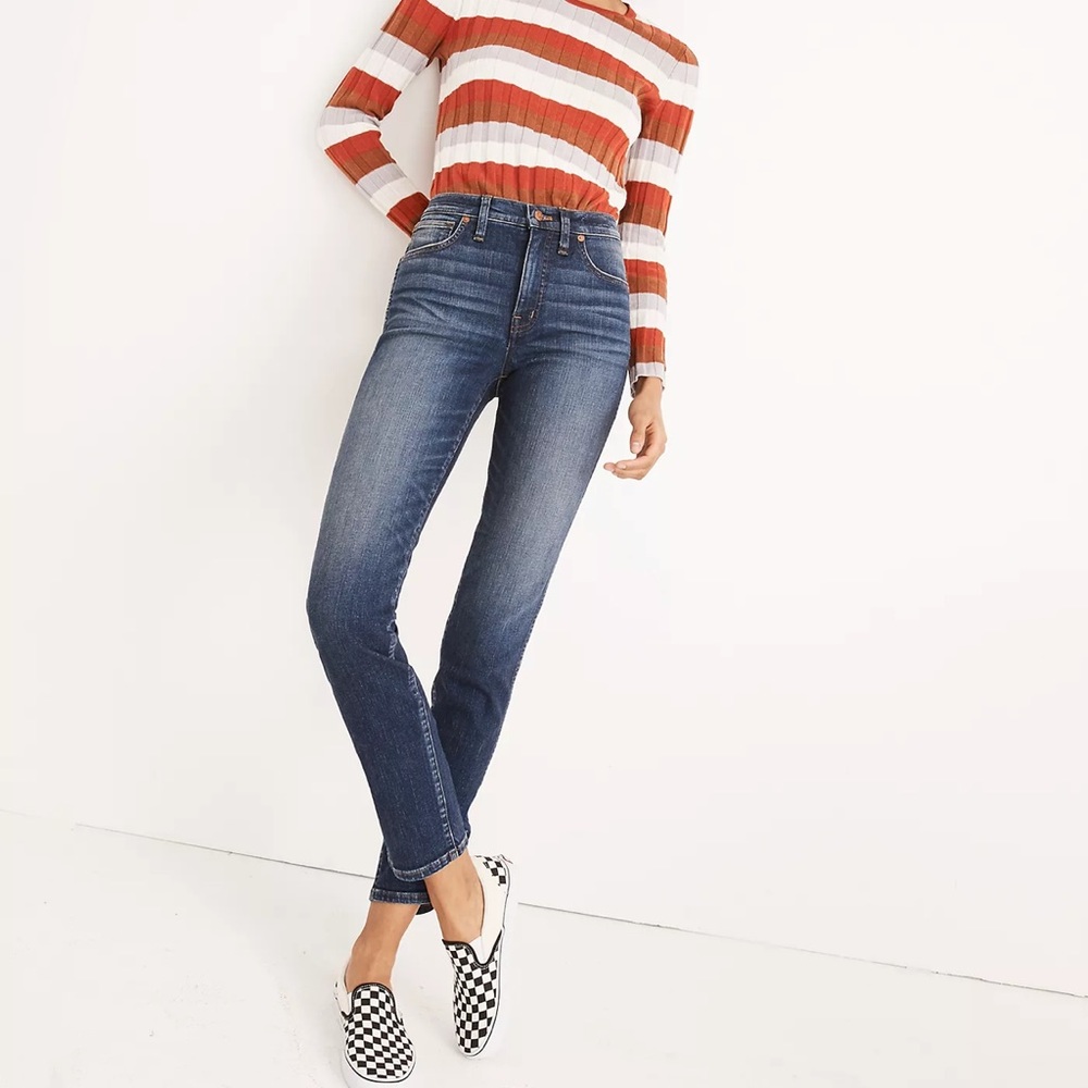 Madewell Slim Straight Jeans In Hammond Wash
